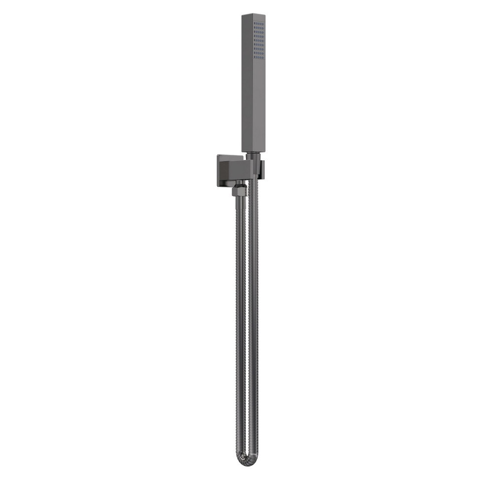 Nuie Windon Square Shower Handset Kit Brushed Gunmetal
