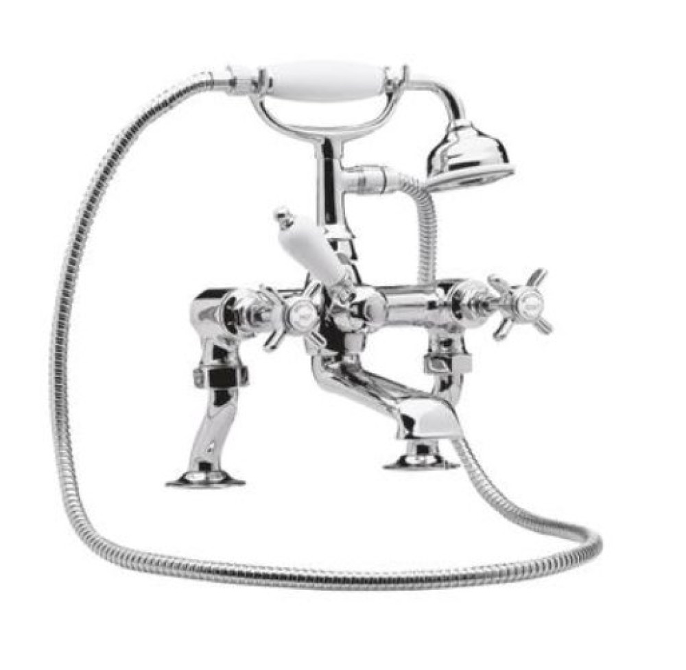 Premier Beaumont cranked bath shower mixer