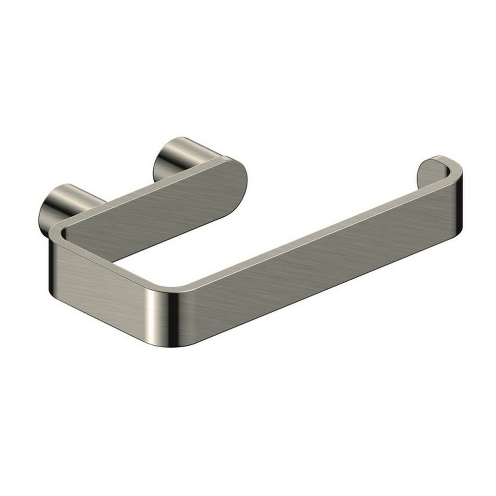 Rak-Petit Round 135mm Brushed Nickel Toilet Roll Holder