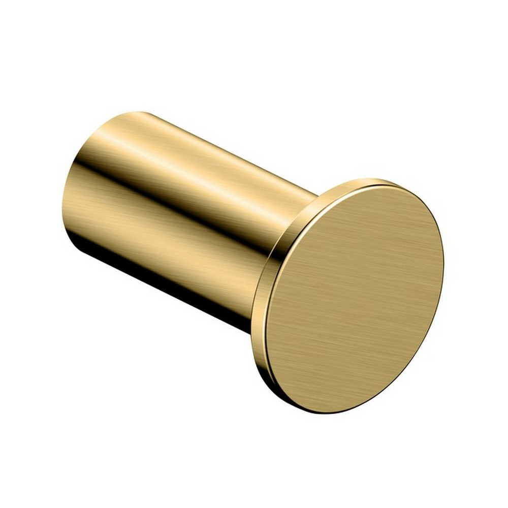 Rak-Petit Round Brushed Gold Robe Hook (1)