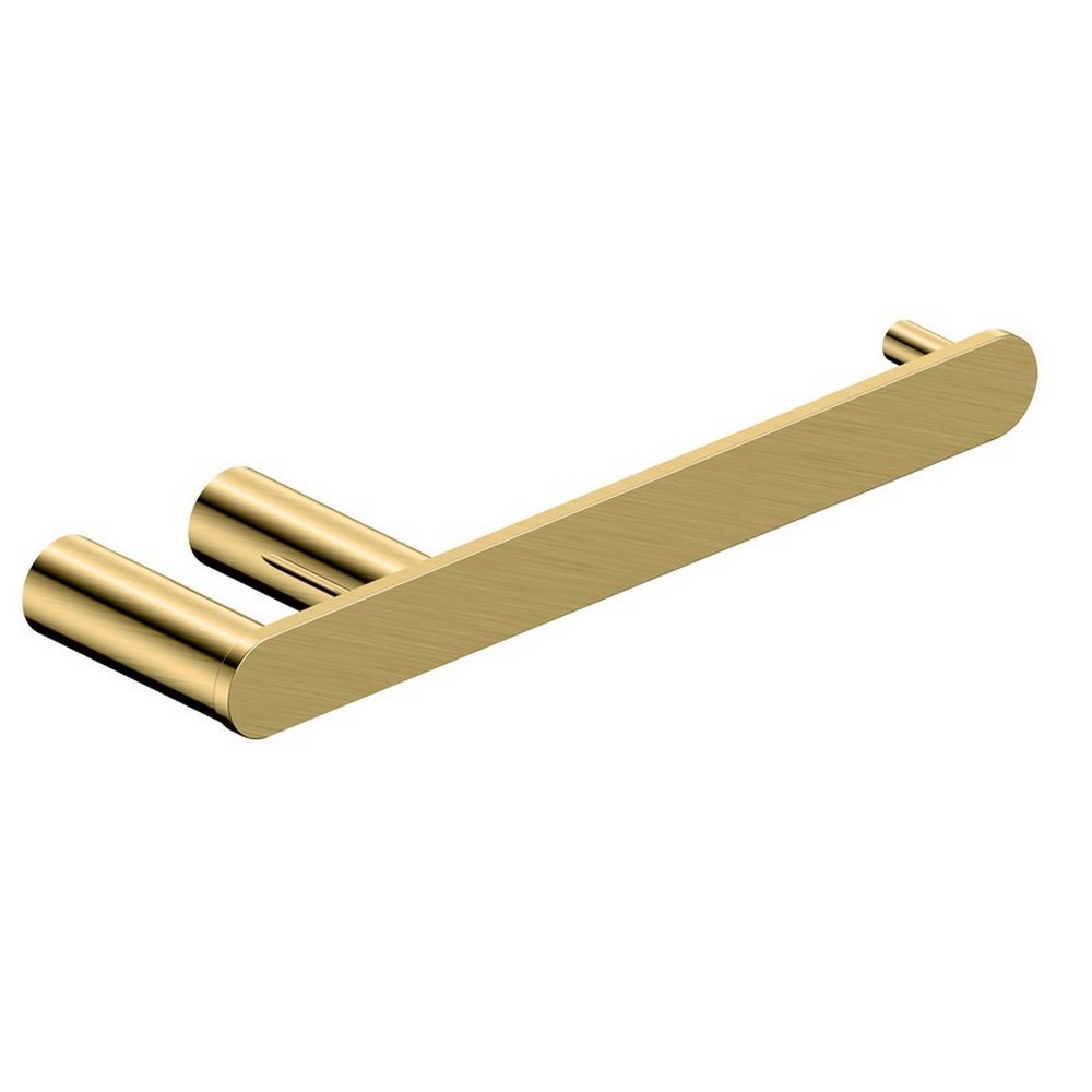 Rak-Petit Round Brushed Gold Toilet Roll Holder
