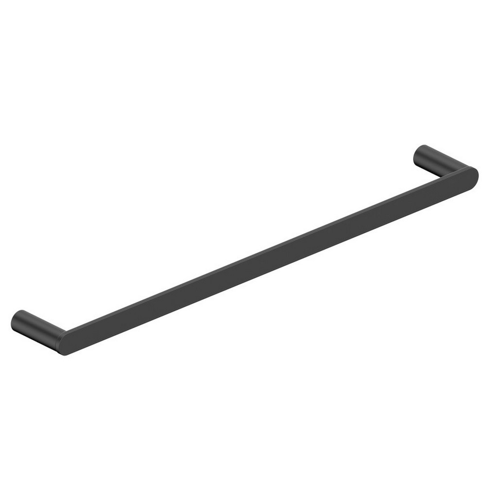 Rak-Petit Round Matt Black Towel Rail 600mm