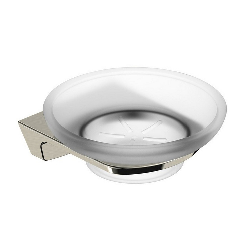 Rak-Petit Square Brushed Nickel Soap Dish