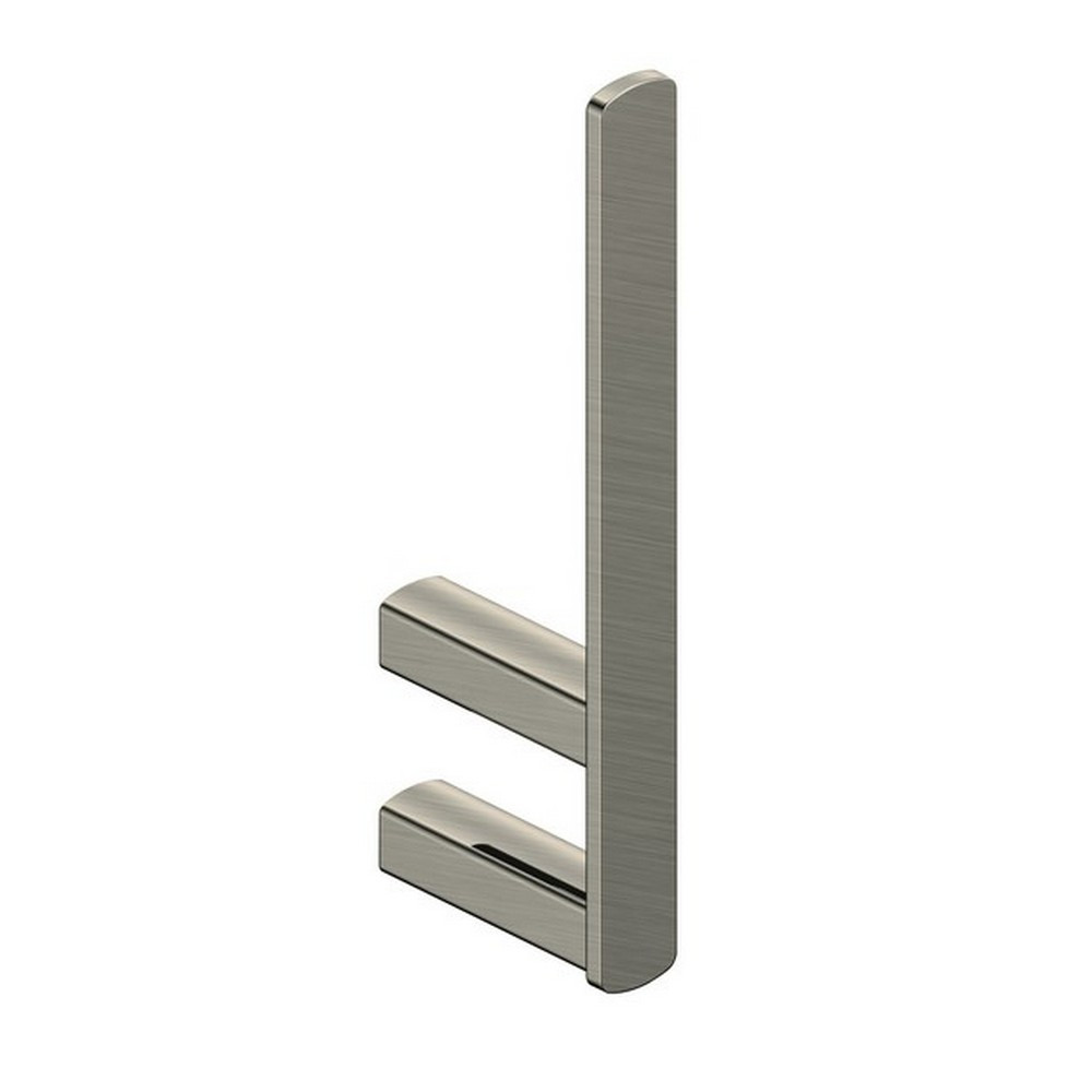 Rak-Petit Square Brushed Nickel Spare Toilet Roll Holder