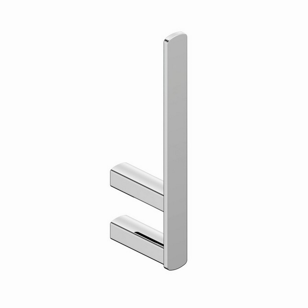 Rak-Petit Square Chrome Spare Toilet Roll Holder