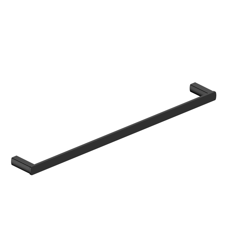 Rak-Petit Square Matt Black Towel Rail 450mm