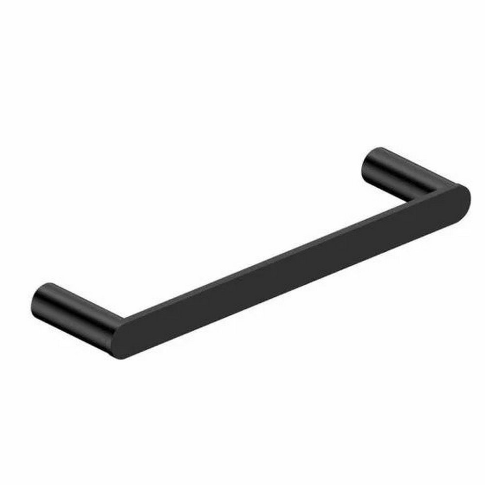 Rak-Petit Square Matt Black Towel Ring 240mm