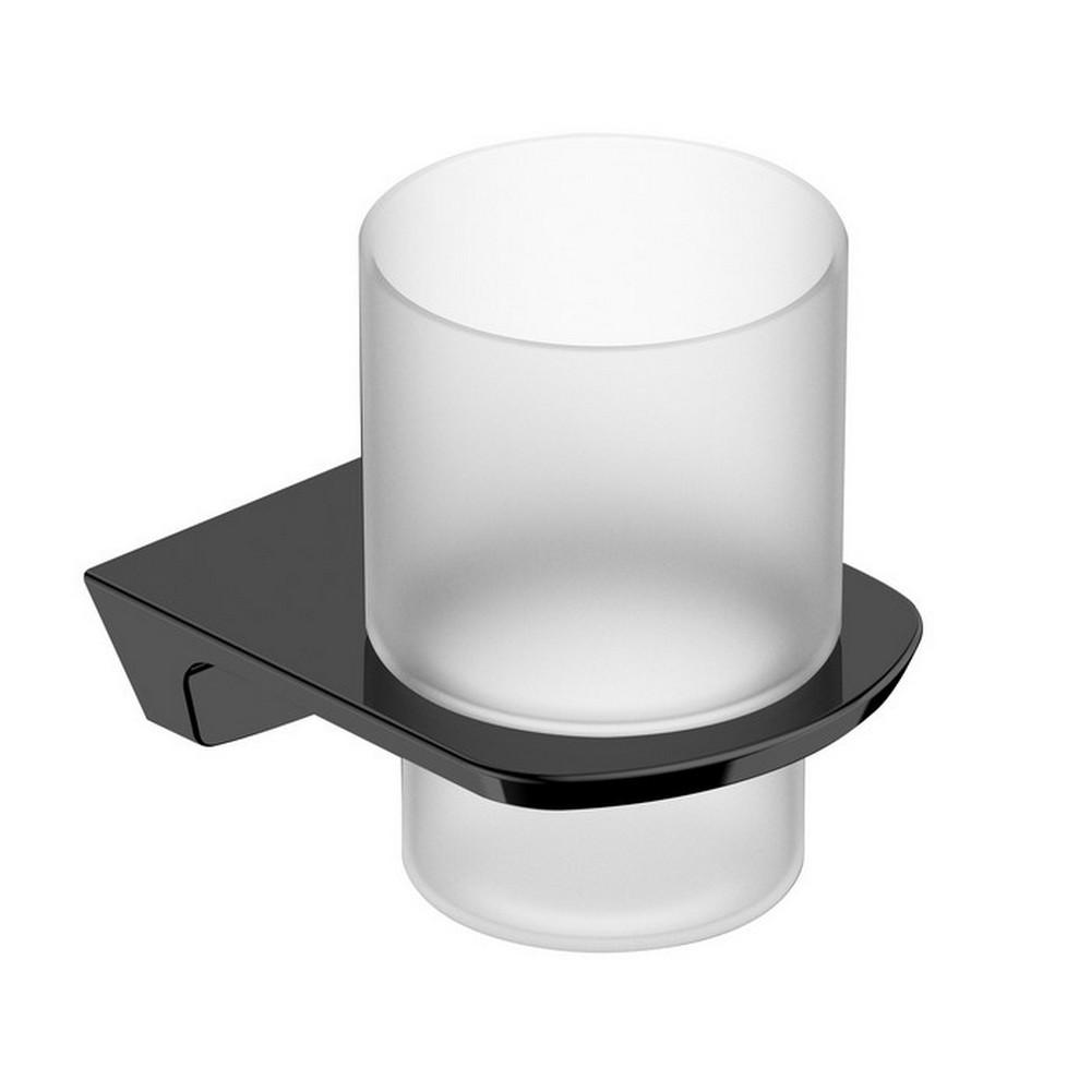 Rak-Petit Square Matt Black Tumbler Holder