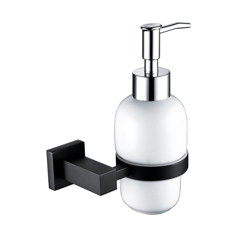 Rak Cubis Black Soap Dispenser (1)