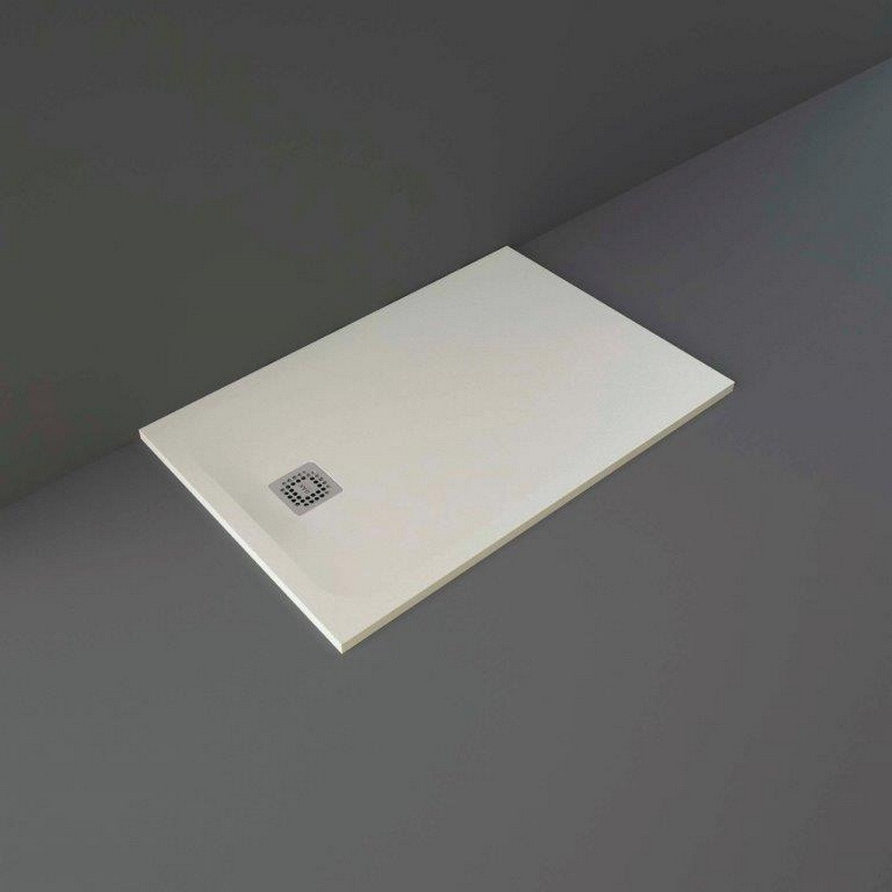 Rak Feeling 1400 x 800 Greige Rectangular Shower Tray