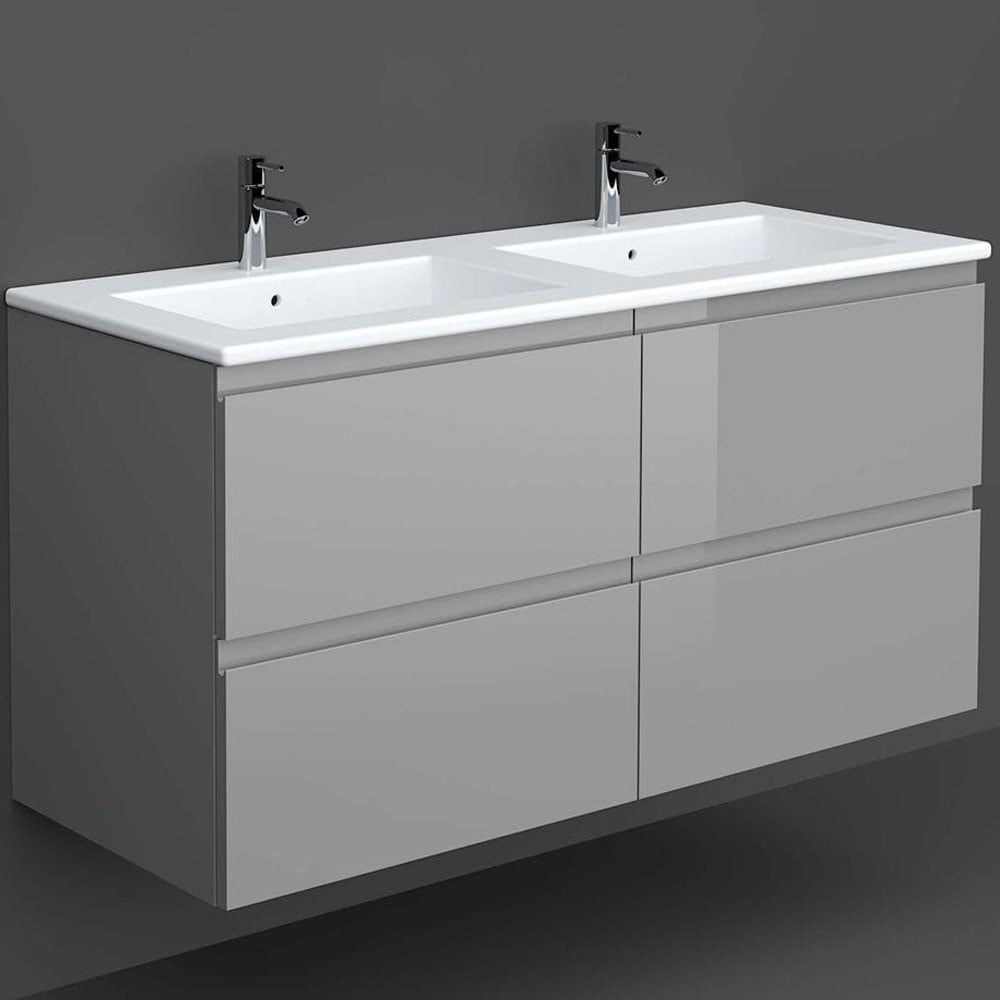 Rak Joy Wall Hung 1200mm Basin Unit in Urban Grey with Basin