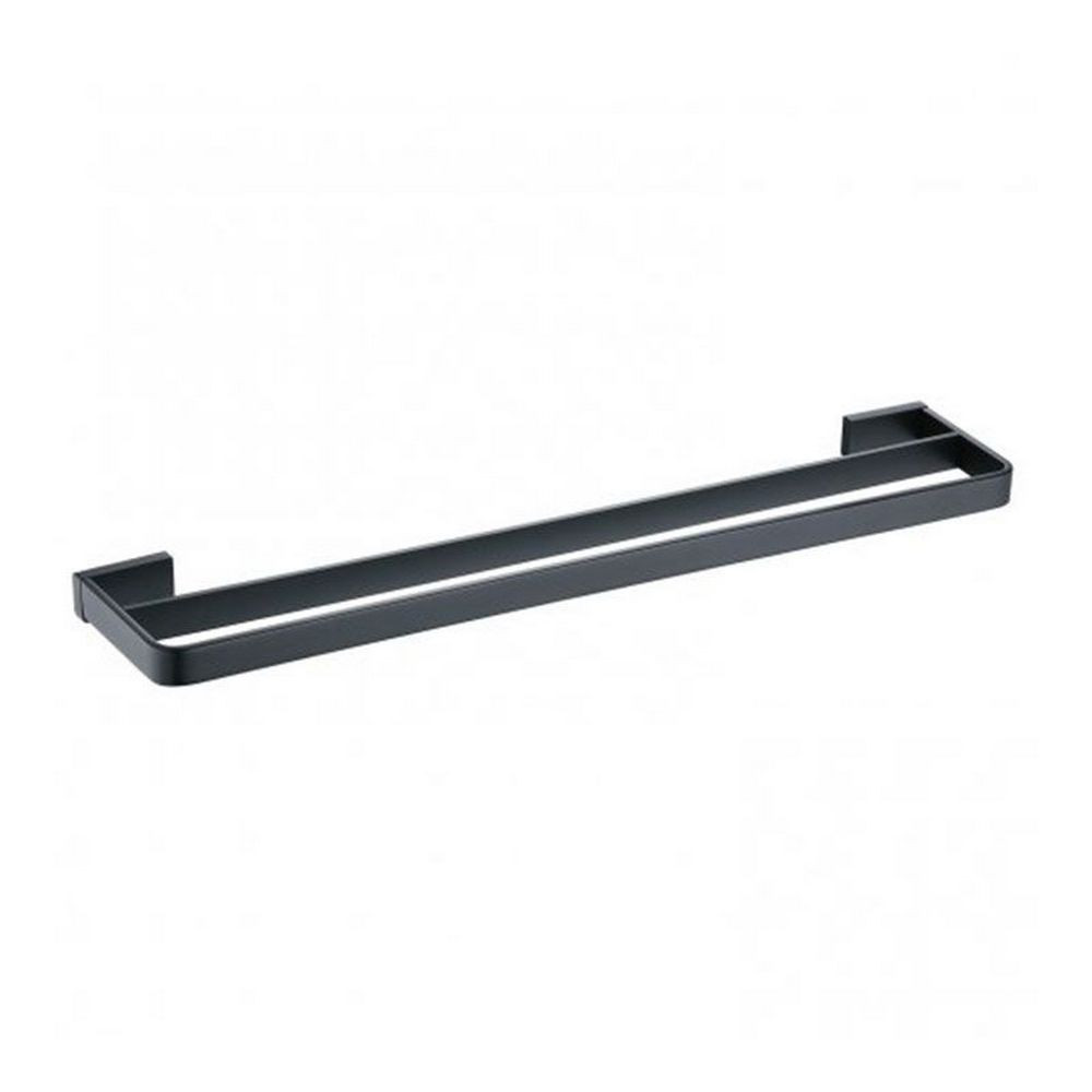 Rak Moon Black 600mm Double Towel Rail (1)