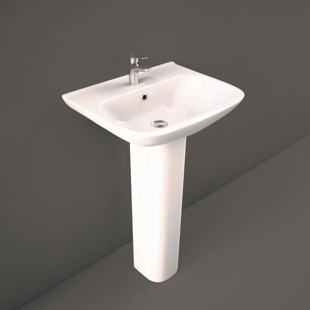 Rak Origin 650mm Wash Basin and Full Pedestal