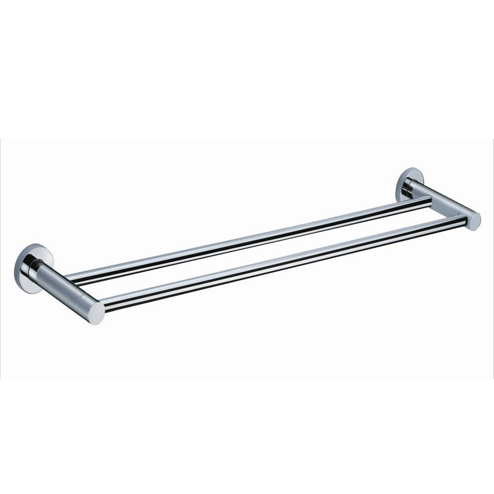 Rak Sphere Chrome 600mm Double Towel Rail (1)