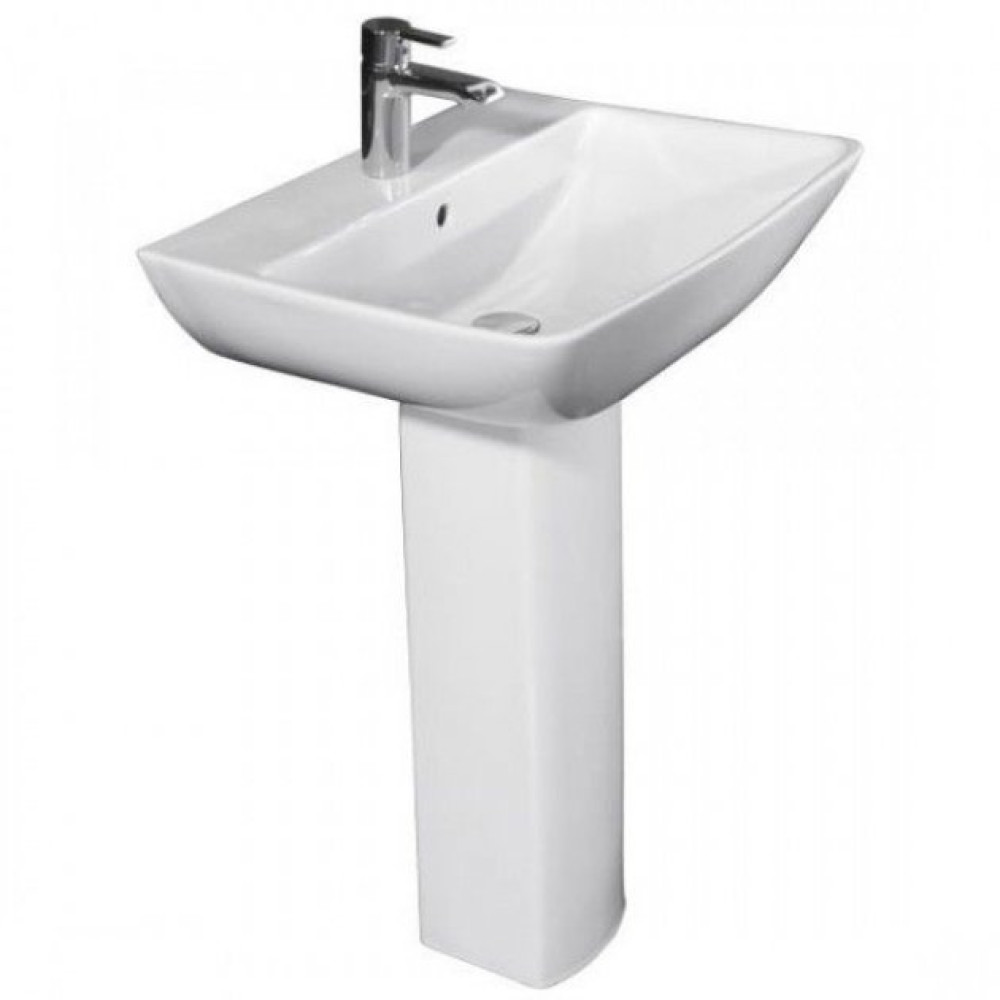Rak Summit One Tap Hole 500mm Basin and Full Pedestal