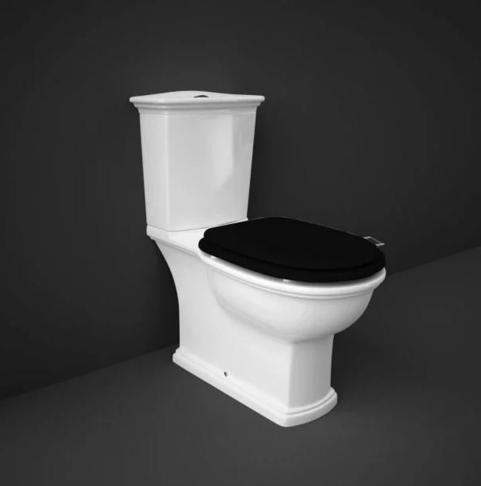 Rak Washington Close Coupled WC Pack With Cistern and Black Soft Close Seat