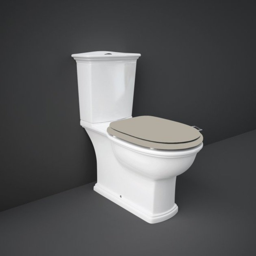 Rak Washington Close Coupled WC Pack With Cistern and Cappuccino Soft Close Seat