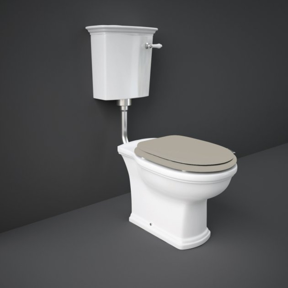 Rak Washington Low Level WC Pack With Cistern and Cappuccino Soft Close Seat