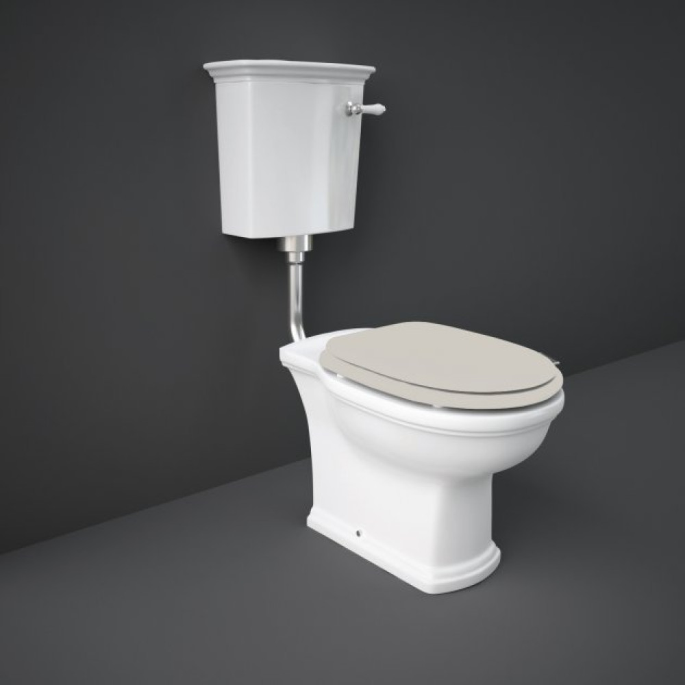 Rak Washington Low Level WC Pack With Cistern and Greige Soft Close Seat