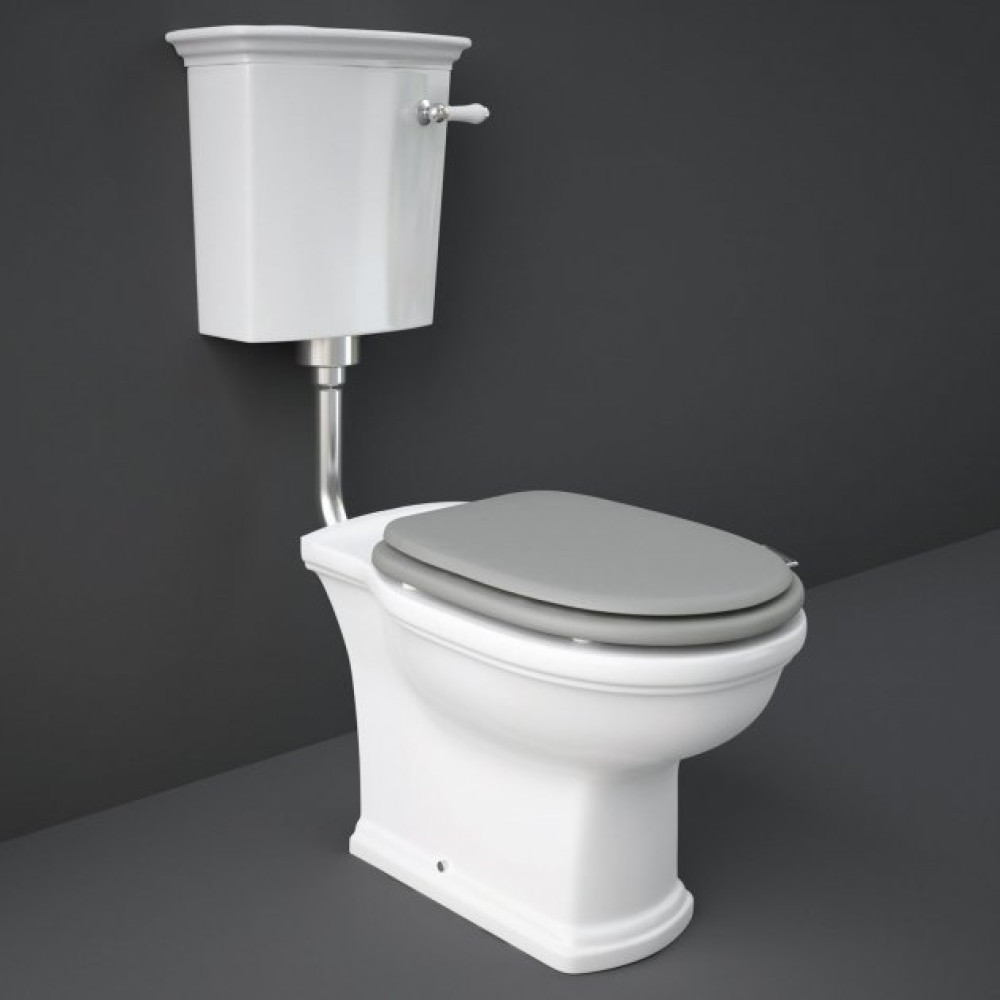 Rak Washington Low Level WC Pack With Cistern and Grey Soft Close Seat