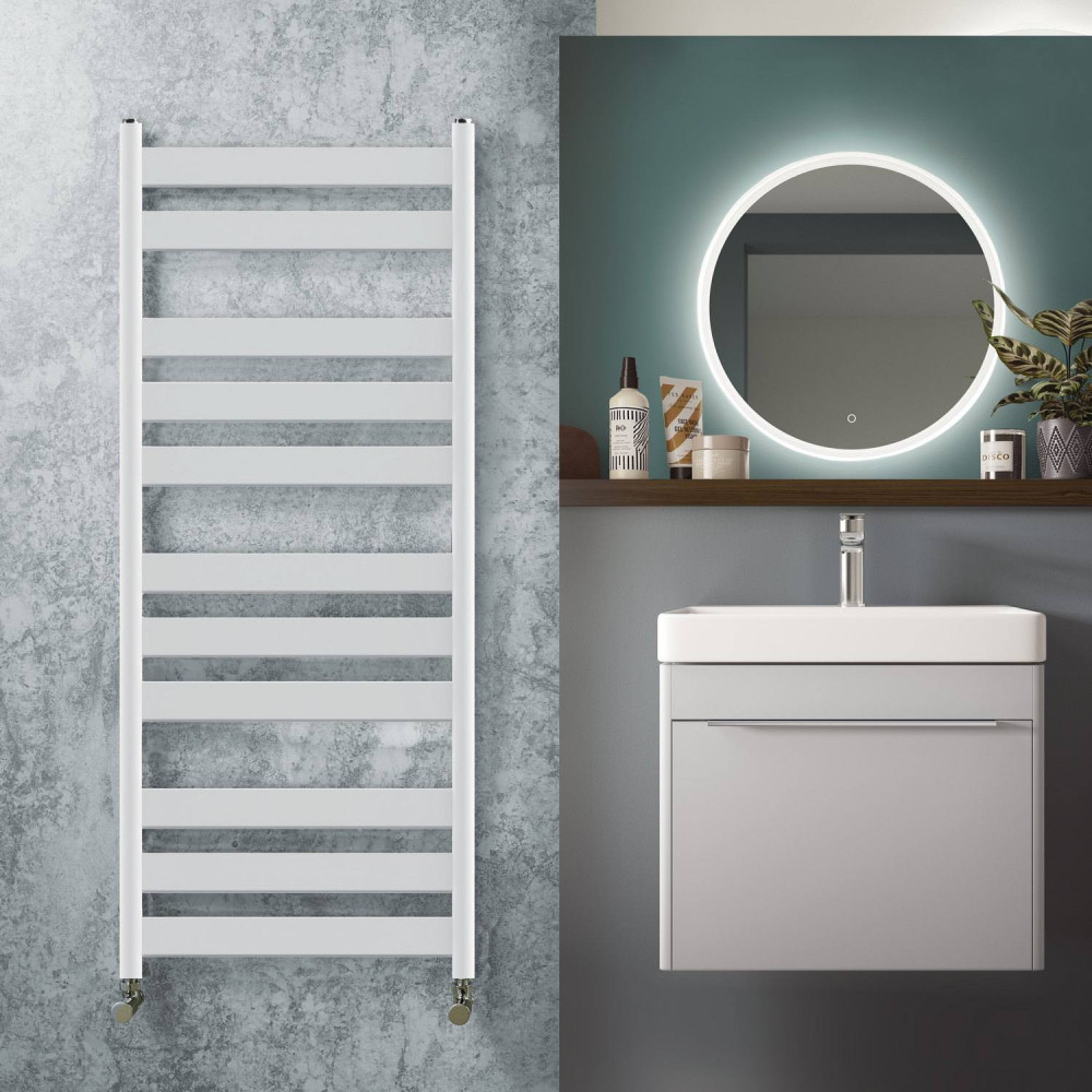 Vantara Form White 1200 x 500mm Towel Radiator