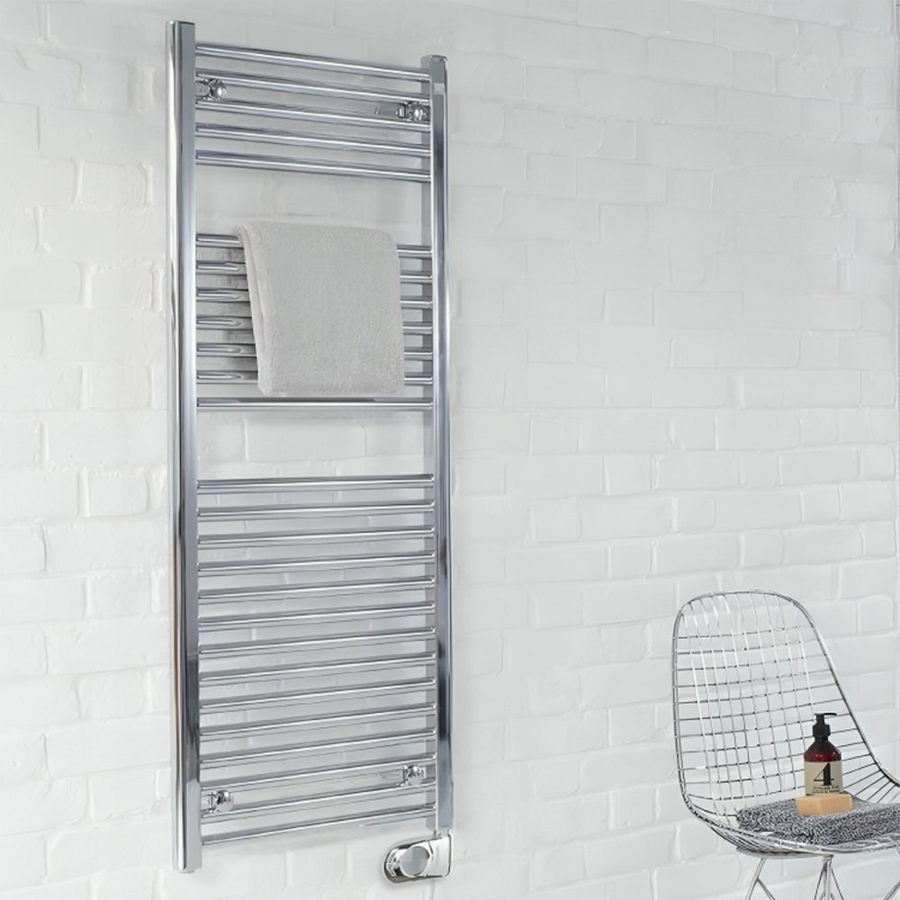 Vantara Aurelius Electric Chrome 1200 x 500mm Heated Towel Rail