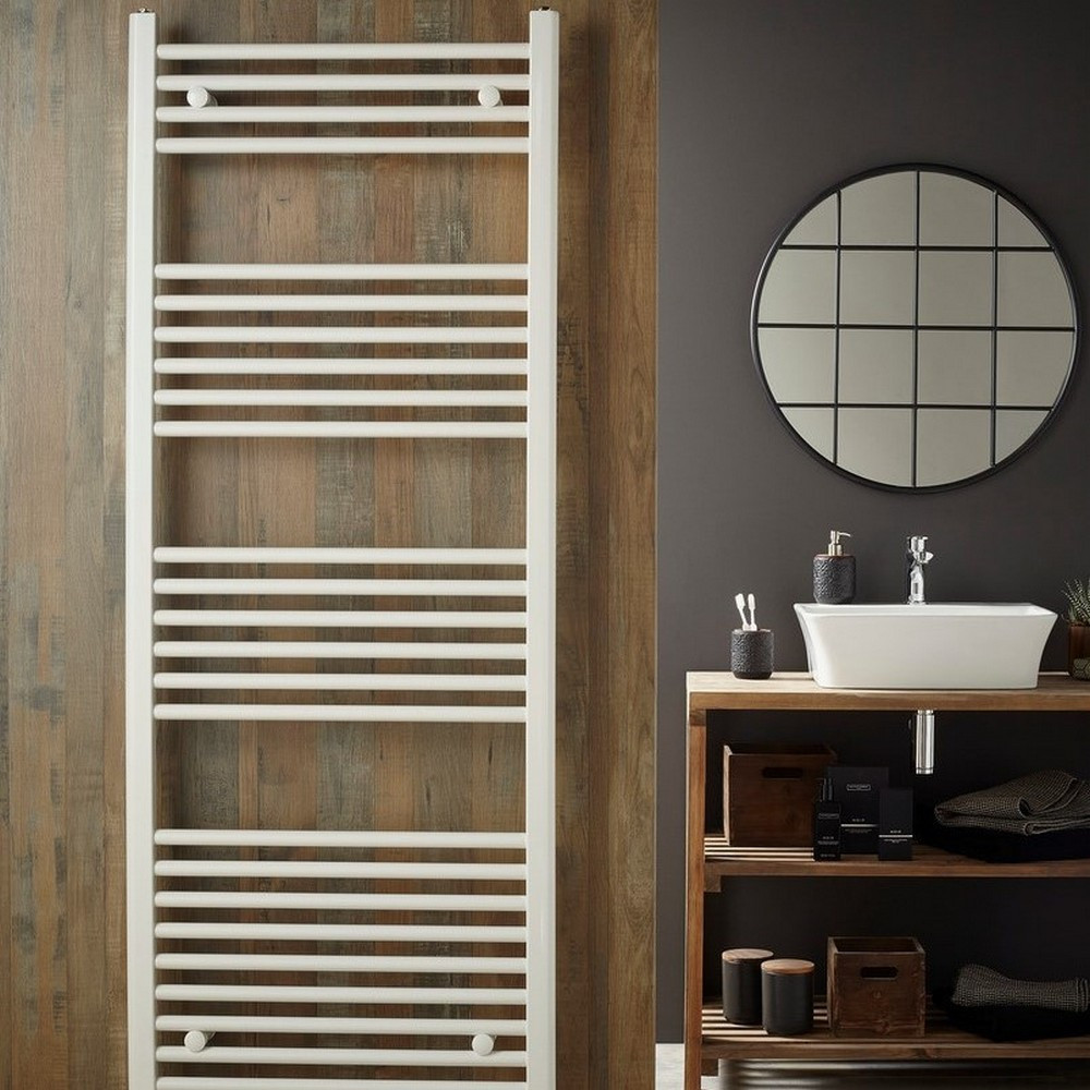 Vantara Aurelius Straight White 1800 x 600mm Towel Radiator