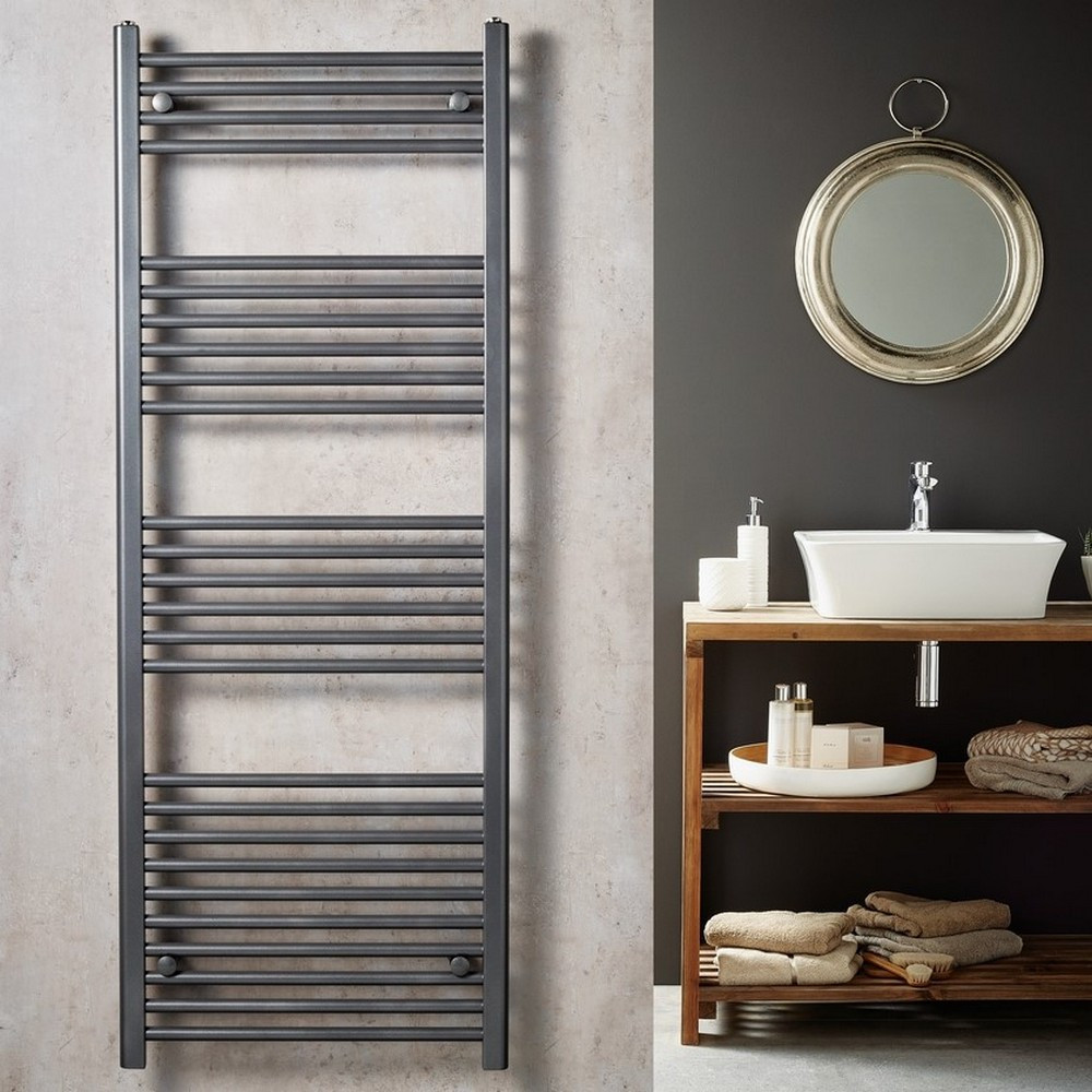 Vantara Corona Anthracite 1800 x 500mm Towel Radiator