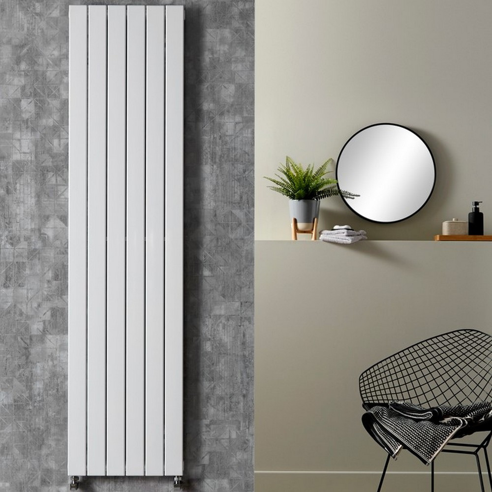 Vantara Meridian Vertical 1800 x 444mm Towel Radiator Single Panel