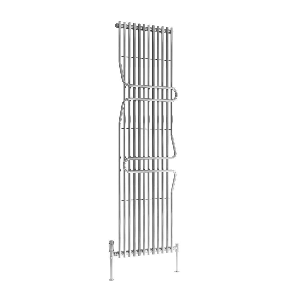 Reina Aletta Mild Steel 1800 x 500mm Vertical Radiator in Chrome (1)