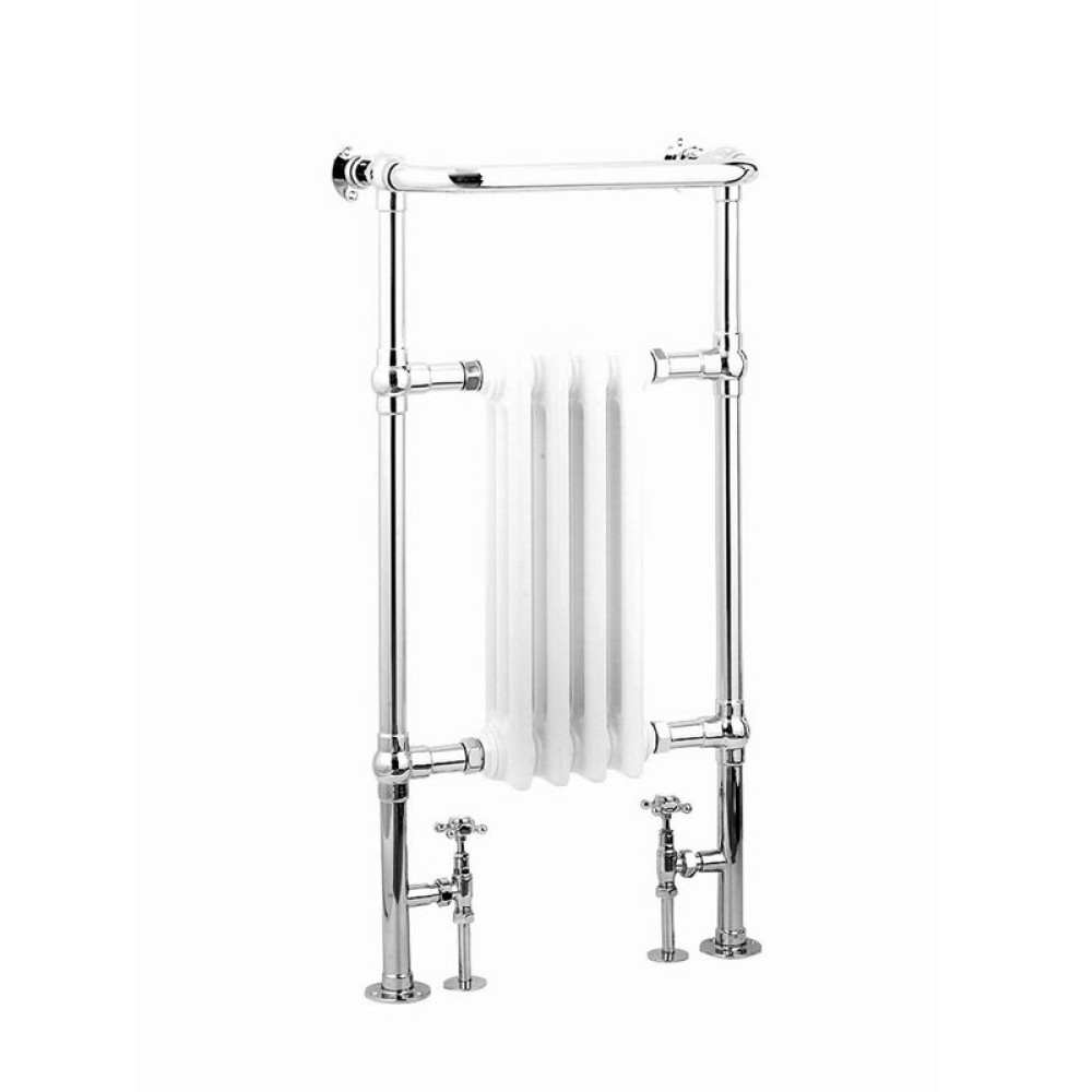 Reina Alicia 952 x 479mm White / Chrome Vertical Designer Towel Radiator