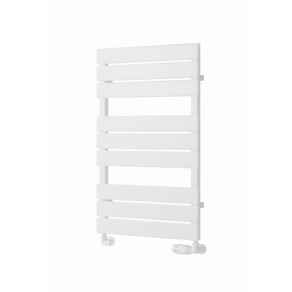 Reina Avola 823 x 500mm Mild Steel Heated Towel Rail in White