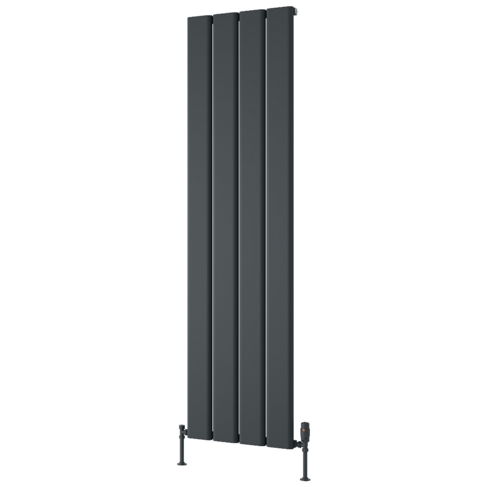 Reina Caldaro 1800 x 495mm Anthracite Vertical Aluminium Radiator