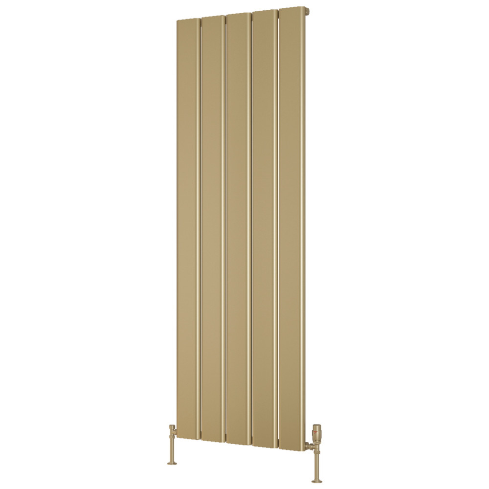 Reina Caldaro 1800 x 620mm Brass Effect Vertical Aluminium Radiator