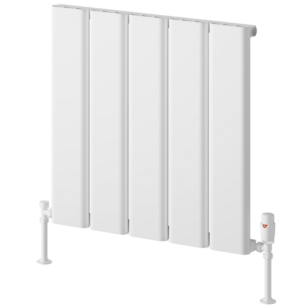 Reina Caldaro 600 x 620mm White Horizontal Aluminium Radiator