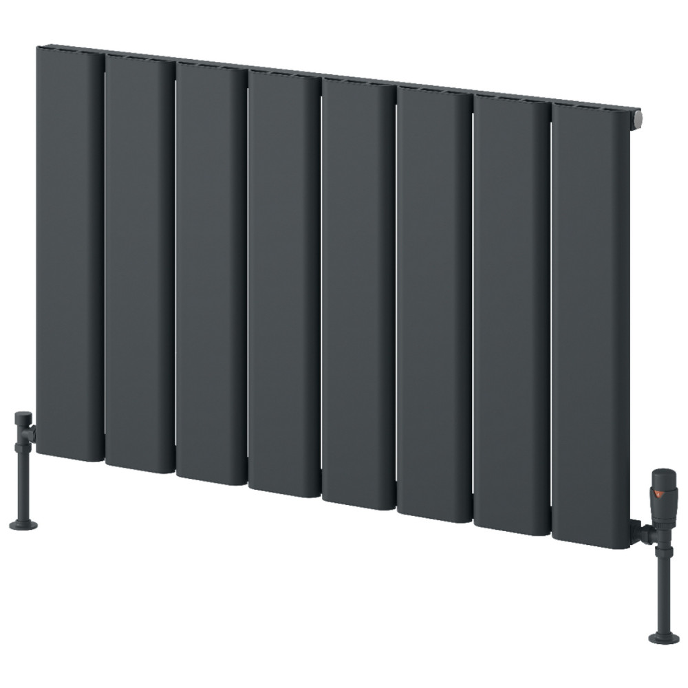 Reina Caldaro 600 x 995mm Anthracite Horizontal Aluminium Radiator