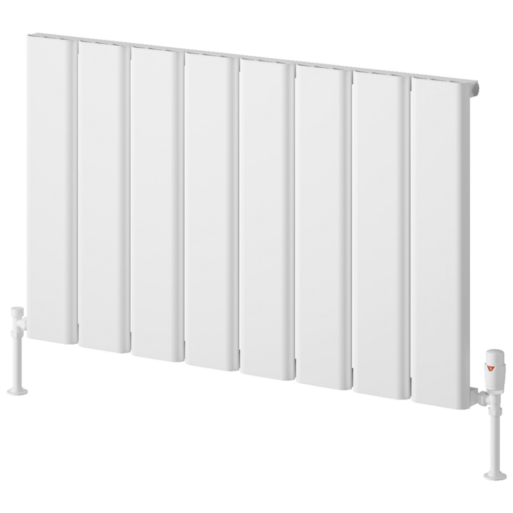 Reina Caldaro 600 x 995mm White Horizontal Aluminium Radiator