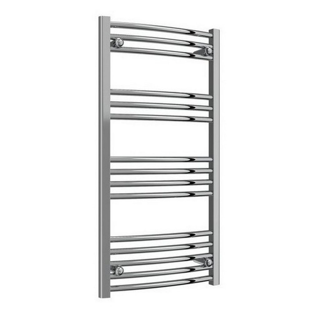 Reina Capo 1000 x 500mm Chrome Curved Heated Towel Rail