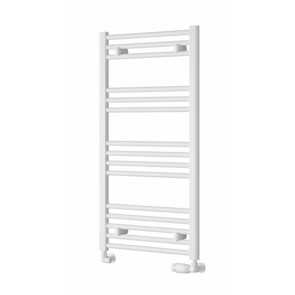 Reina Capo 1000 x 600mm White Flat Heated Towel Rail (1)