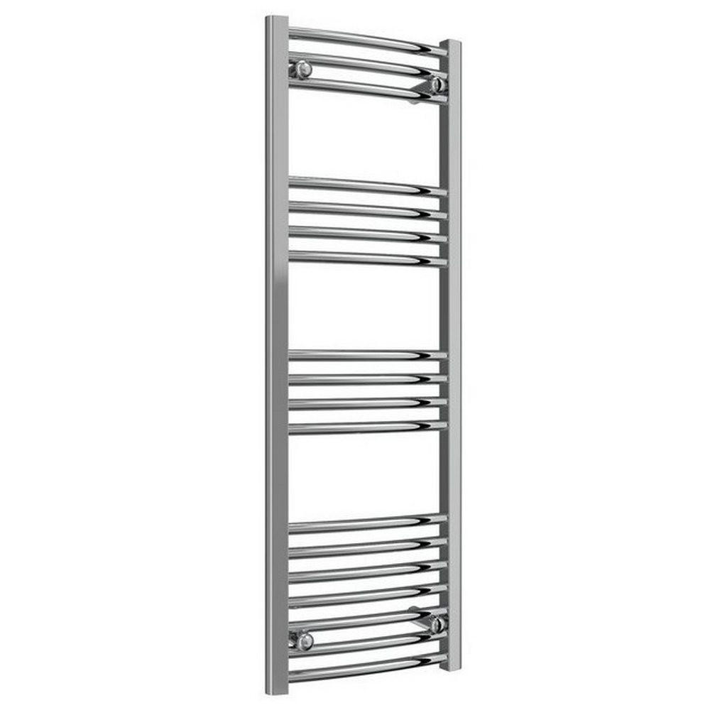 Reina Capo 1200 x 400mm Chrome Curved Heated Towel Rail