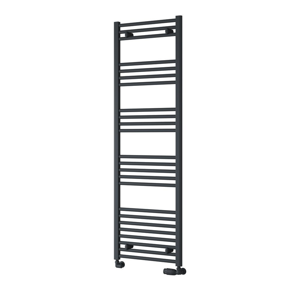 Reina Capo 1600 x 400mm Anthracite Flat Heated Towel Rail (1)