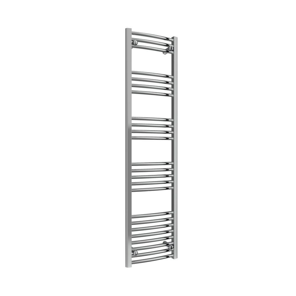 Reina Capo 1800 x 400mm Chrome Curved Heated Towel Rail