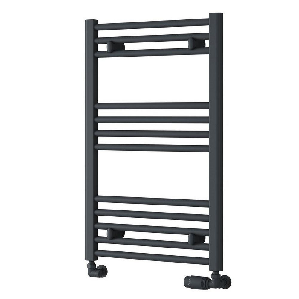 Reina Capo 800 x 400mm Anthracite Flat Heated Towel Rail (1)