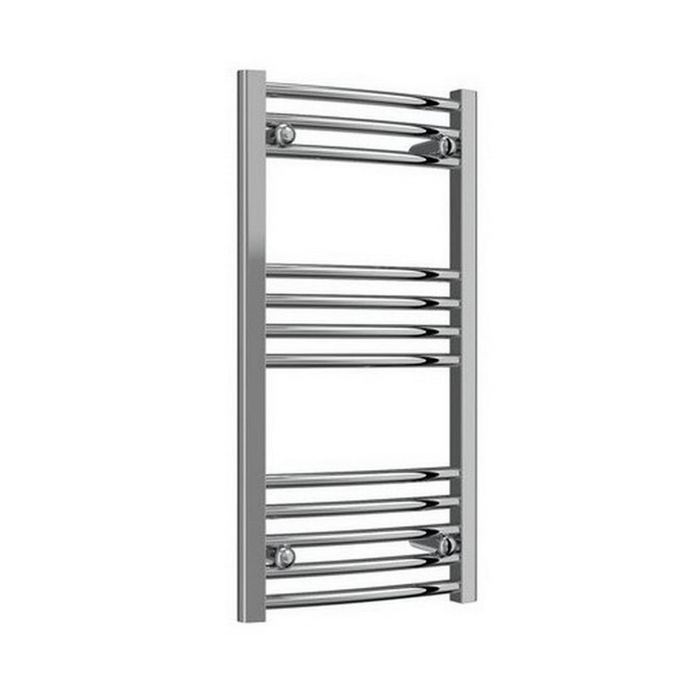 Reina Capo 800 x 400mm Chrome Curved Heated Towel Rail