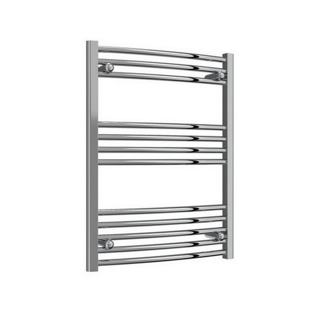 Reina Capo 800 x 600mm Chrome Curved Heated Towel Rail