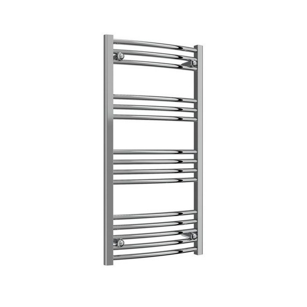 Reina Capo Curved 1000 x 500mm Electric Chrome Heated Towel Rail