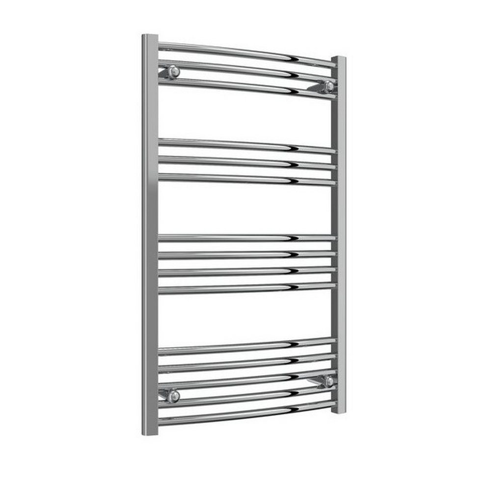 Reina Capo Curved 1000 x 600mm Electric Chrome Heated Towel Rail