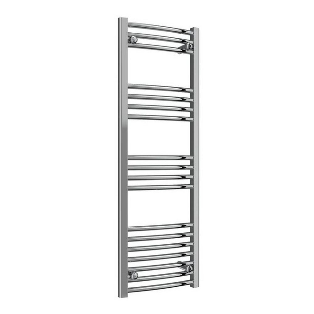 Reina Capo Curved 1200 x 400mm Electric Chrome Heated Towel Rail