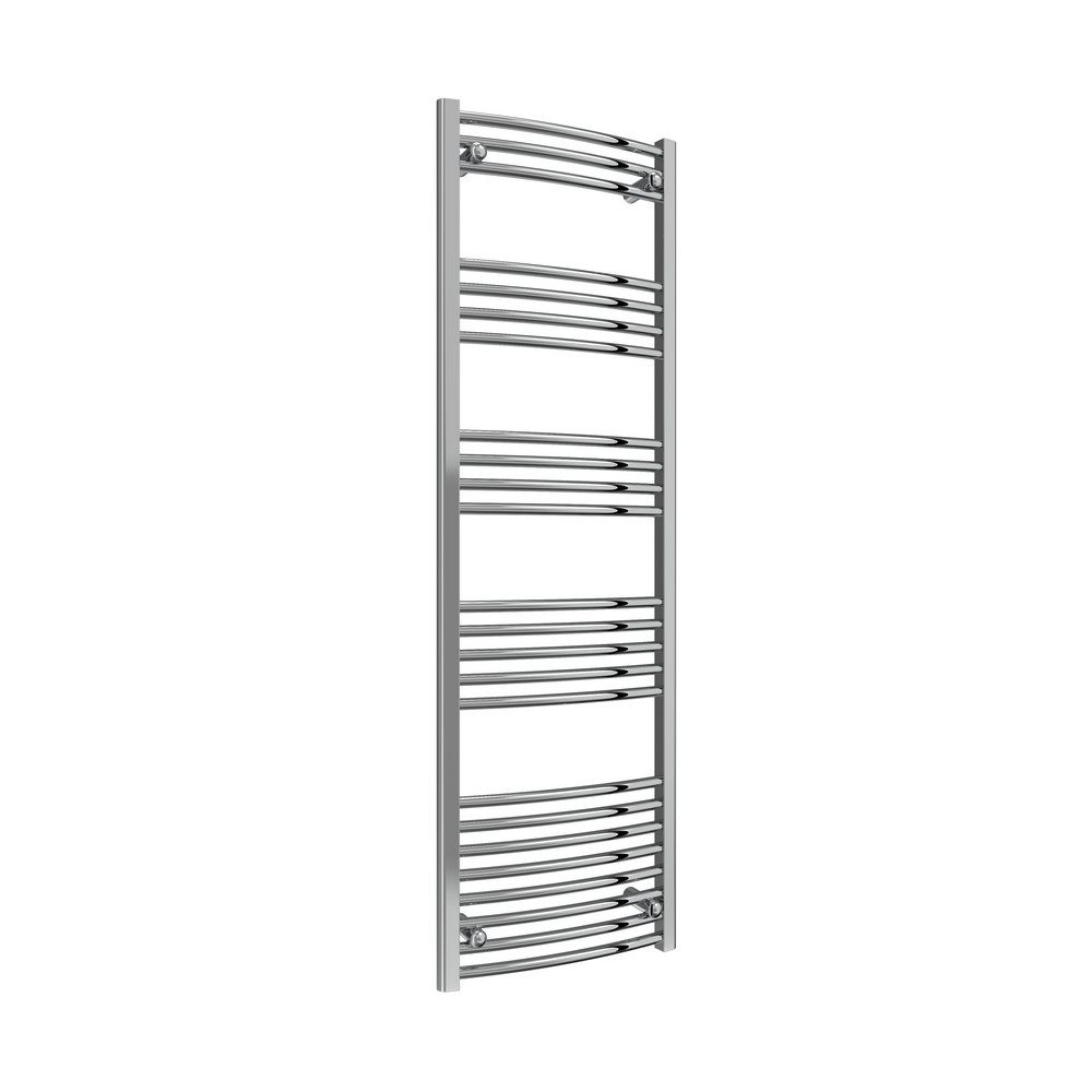 Reina Capo Curved 1600 x 500mm Electric Chrome Heated Towel Rail
