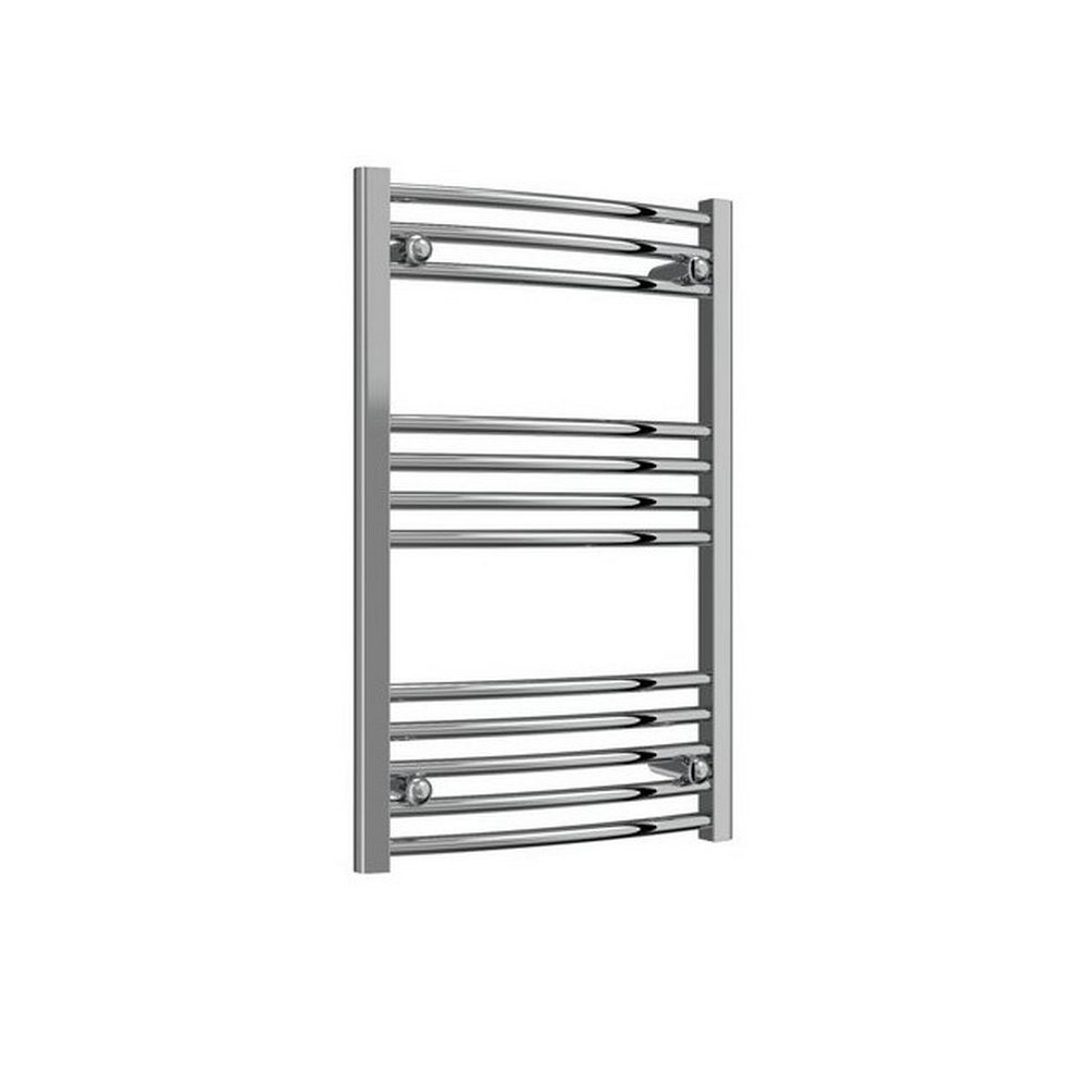 Reina Capo Curved 800 x 500mm Electric Chrome Heated Towel Rail